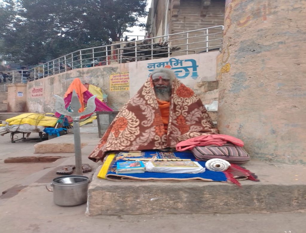 Sadhu in Varanasi Ghat 